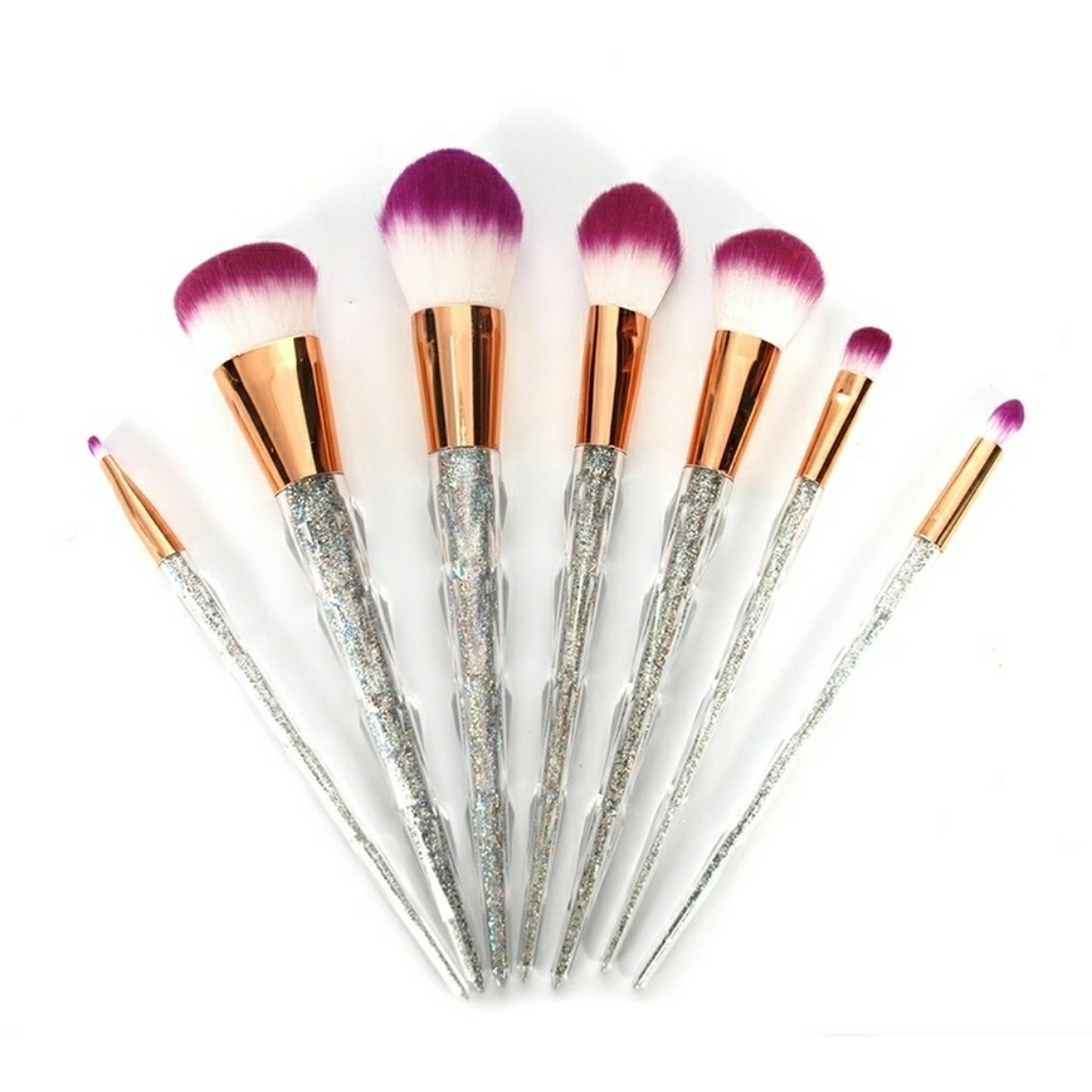 7 pcs Blending Makeup Brush Set (Glitter)